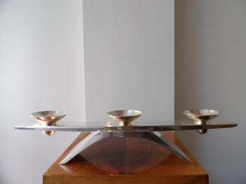 WMF Fifties design Kandelaar verzilverd, Kurt Radke 2 beschikbaar voor biedingen