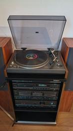 Technics stereo set met SL-1310 platenspeler, speakers&rack, Gebruikt, Losse componenten, Tuner of Radio, Ophalen