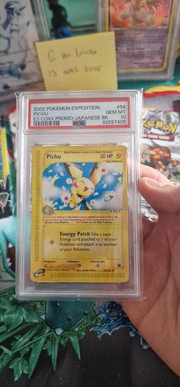 Pichu Expedition E3 convention promo Japanese Back - PSA 10 beschikbaar voor biedingen