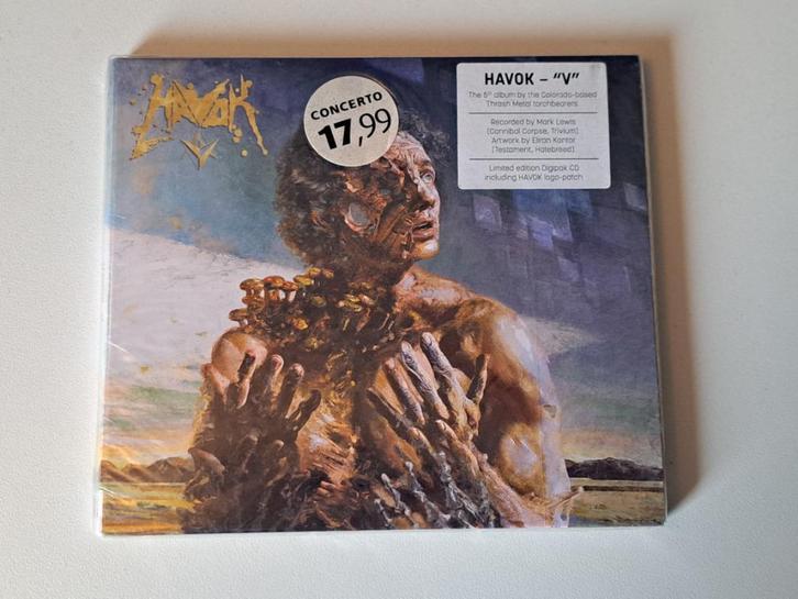 CD Havok – V DIGIPAK (Limited Edition inclusief patch), Cd's en Dvd's, Cd's | Hardrock en Metal, Nieuw in verpakking, Ophalen of Verzenden