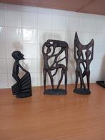 Afrikaanse houten beelden, Antiek en Kunst, Kunst | Beelden en Houtsnijwerken, Ophalen of Verzenden
