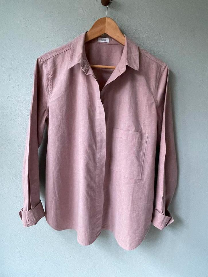 Closed blouse zacht roze Hailey maat L, Kleding | Dames, Blouses en Tunieken, Gedragen, Maat 42/44 (L), Roze, Verzenden