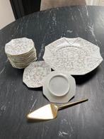 Antiek Gebaksstel met Taartschep, Ophalen of Verzenden