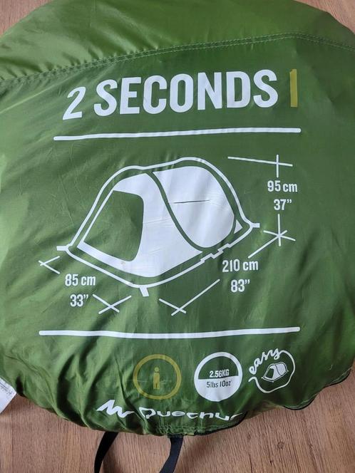 Quechua 2 seconds 1 persoon tent - moet en kan gerepareerd, Caravans en Kamperen, Tenten, Gebruikt, Ophalen of Verzenden