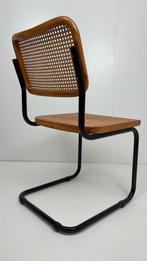 Vintage Cesca chair B32 Marcel Breuer stijl webbing zwart, Riet of Rotan, Vintage, Ophalen of Verzenden, Zo goed als nieuw