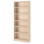 2 IKEA Billy boekenkasten berken, 50 tot 100 cm, 25 tot 50 cm, Met plank(en), Gebruikt