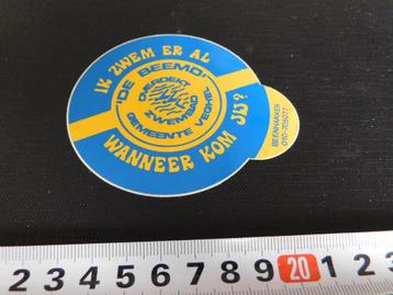 sticker Veghel DE BEEMD overdekt zwembad Ik zwem er al  beschikbaar voor biedingen