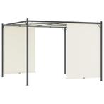 Pergola met verstelbaar dak 3x3 m staal crèmewit, Tuin en Terras, Ophalen, Nieuw, Tuinpaviljoen