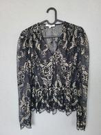 Morgan mesh glitter top maat S, Verzenden, Zwart, Nieuw, Morgan