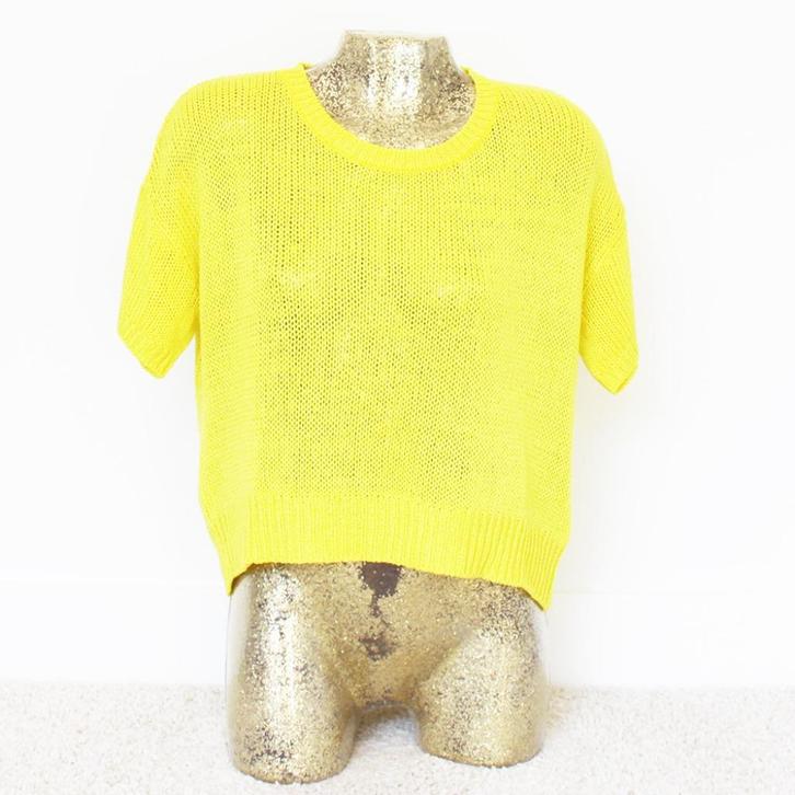 H&M Truitje Geel (S) - 22 € 15,-, Kleding | Dames, Truien en Vesten, Zo goed als nieuw, Maat 36 (S), Geel, Ophalen of Verzenden