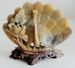 Spekstenen beeldje paauw, Antiek en Kunst, Kunst | Beelden en Houtsnijwerken, Ophalen of Verzenden