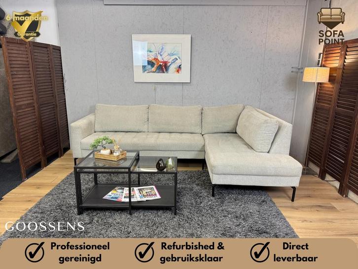 GRATIS LEVERING Nette Crème “Goossens Coco” Hoekbank, Huis en Inrichting, Banken | Bankstellen, Zo goed als nieuw, Vierpersoons of meer