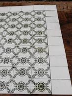 101hx92br Set antieke tegels, 36 groen decor, 24 effen, Antiek en Kunst, Antiek | Wandborden en Tegels, Ophalen