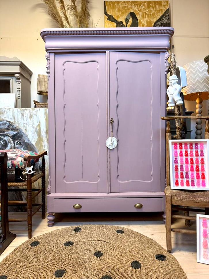 Biedermeier meidenkast linnenkast kledingkast buffetkast, Kinderen en Baby's, Kinderkamer | Commodes en Kasten, Zo goed als nieuw