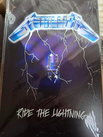 hardrock metal  bord schild Metallica AC.DC KISS Slayer enz beschikbaar voor biedingen