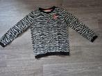 Zwarte trui met zebraprint, Meisje, Trui of Vest, Ophalen of Verzenden, Zo goed als nieuw