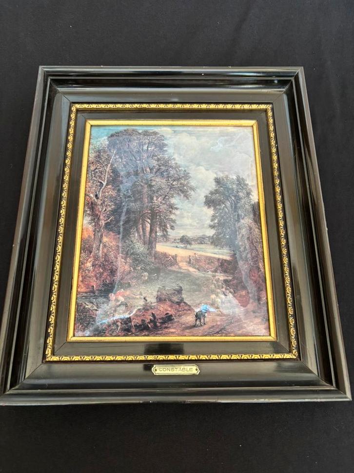 Frans emaille schilderij The Cornfield van Constable, Antiek en Kunst, Kunst | Schilderijen | Klassiek, Ophalen of Verzenden