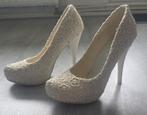 Mooie elegante gebroke witte pumps maat 38 ( niet gedragen ), Pumps, Verzenden, Wit, Nieuw