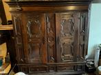 Antieke eiken ridderkast handgemaakt, massief hout, Antiek en Kunst, Antiek | Meubels | Kasten, Ophalen