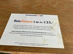 Reischeques Travelcenter de Wit, Tickets en Kaartjes, Eén persoon, Cadeaubon, Overige typen