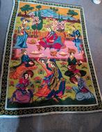 Vintage wollen wandkleed - 145x98 cm, Ophalen of Verzenden, Rechthoekig, 100 tot 150 cm, 50 tot 100 cm