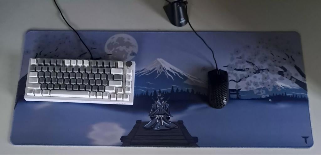 Gaming Muis, Toetsenbord & Mat - Complete Set, Computers en Software, Toetsenborden, Zo goed als nieuw, Qwerty, Bedraad, Ergonomisch