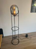 Staande lamp met smoke glas, Huis en Inrichting, Lampen | Vloerlampen, Ophalen, Zo goed als nieuw, Glas, 150 tot 200 cm