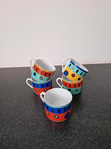Kahla servies kopjes memphis design kleurrijk Nieuw beschikbaar voor biedingen