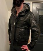 Zwart leren nickelson jas, Ophalen of Verzenden, Zo goed als nieuw, Maat 56/58 (XL), Zwart