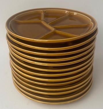 Gien France vintage fondue borden 13 beschikbaar voor biedingen