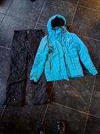 Skipak M - ski jas Falcon blauw + zwarte skibroek, Ophalen of Verzenden, Zo goed als nieuw, Maat 38/40 (M), Pak