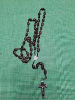 Zeer oude houten rozenkrans met kruis, Ophalen of Verzenden