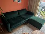 Groene Bank + Poef - Karwei & Livin24, Ophalen, Gebruikt, Stof