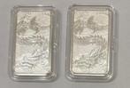 Dragon Rectangular 1 oz 2023 zilveren baar, Ophalen of Verzenden, Zilver