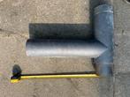 Kachel pijp T-stuk dik enkel wandig, Ophalen, Zo goed als nieuw, Minder dan 2 meter, 80 mm of meer