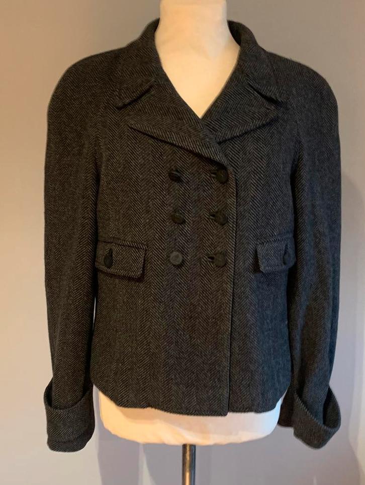 Gucci jas mt M/L, Kleding | Dames, Jassen | Winter, Zo goed als nieuw, Maat 46/48 (XL) of groter, Zwart, Ophalen of Verzenden