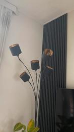 Staande lamp, zwart goud, loods5, Huis en Inrichting, Lampen | Vloerlampen, Ophalen, Minder dan 100 cm