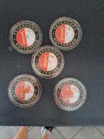 Feyenoord onderzetters epoxy 9 cm dubbelzijdig afbeelding, Sport en Fitness, Voetbal, Maat XL, Ophalen of Verzenden, Nieuw, Overige typen