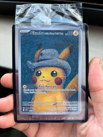Pokemon Pikachu Grey Felt hat van gogh sealed beschikbaar voor biedingen