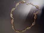 Vintage vergulde zilveren halsketting, Ophalen of Verzenden, Gebruikt, Goud, Zilver