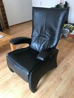 Lederen relaxfauteuil, Ophalen, Gebruikt, Minder dan 75 cm, Leer