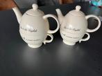 2x Riviera Maison Theepotje met Kop, Huis en Inrichting, Keuken | Servies, Ophalen, Keramiek, Zo goed als nieuw, Overige stijlen