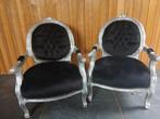 barokke stoeltjes (twee stuks), Ophalen, Gebruikt, Zwart, Hout