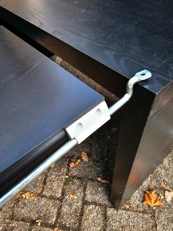 Ikea Malm study desk, L151xB65xH72 with pull-out panel exten - afbeelding 12