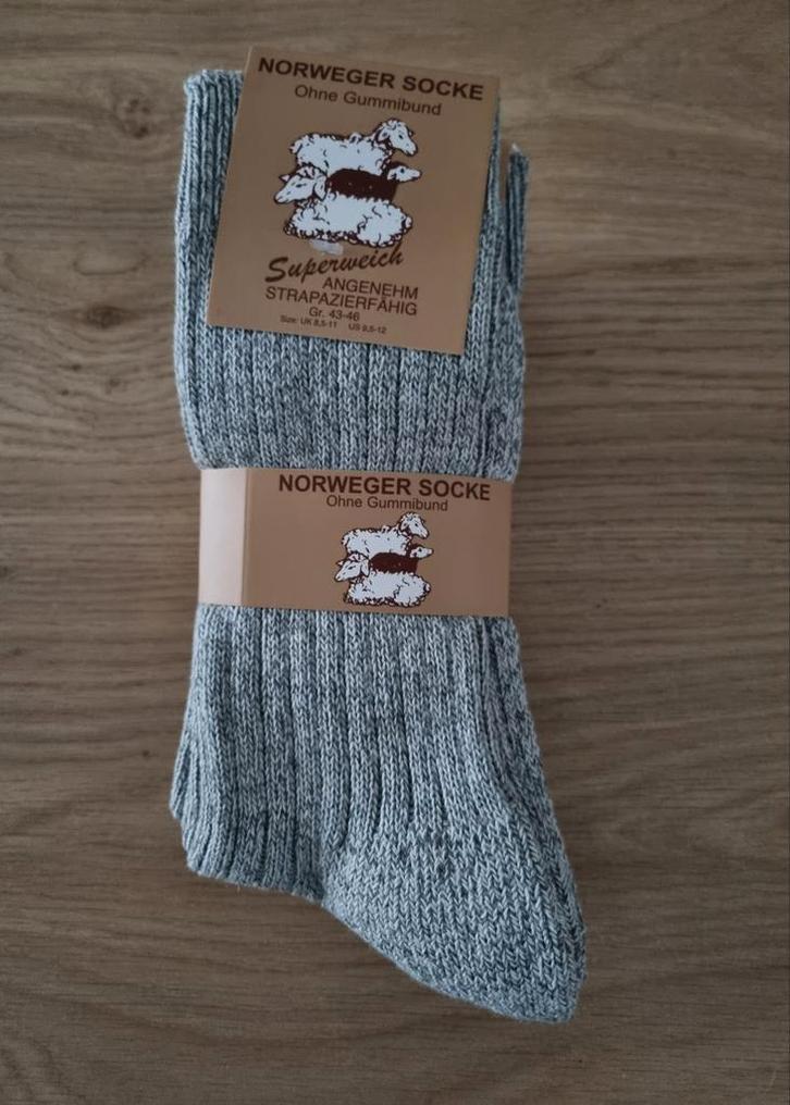3 Paar Dikke Wollen Norweger Sokken Maat 43-46, Kleding | Heren, Sokken en Kousen, Nieuw, Maat 43 t/m 46, Overige kleuren, Ophalen of Verzenden