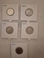 Zilveren Wilhelmina halve Guldens Set (1921-1930), Ophalen of Verzenden, Koningin Wilhelmina, ½ gulden, Zilver