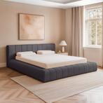 Teddy Amour bed antraciet 160 of 180x200cm €499,00, Ophalen of Verzenden, 200 cm, 160 cm, Nieuw