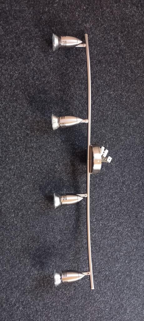 Kwantum Plafondlamp 4-spots, Huis en Inrichting, Lampen | Spots, Zo goed als nieuw, Metaal of Aluminium, Ophalen of Verzenden