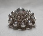 Zilveren Zeeuwse knop broche nr.1296, Verzenden, Minder dan 4 cm, Zo goed als nieuw, Zilver
