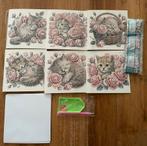 Diamond Painting kat poezen kaarten rond nieuw, Ophalen of Verzenden, Nieuw, Knutselwerk